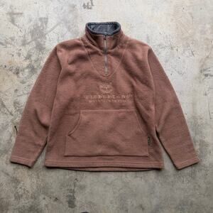 Vintage Y2K Timberland Women’s Quarter Zip Fleece Pullover M